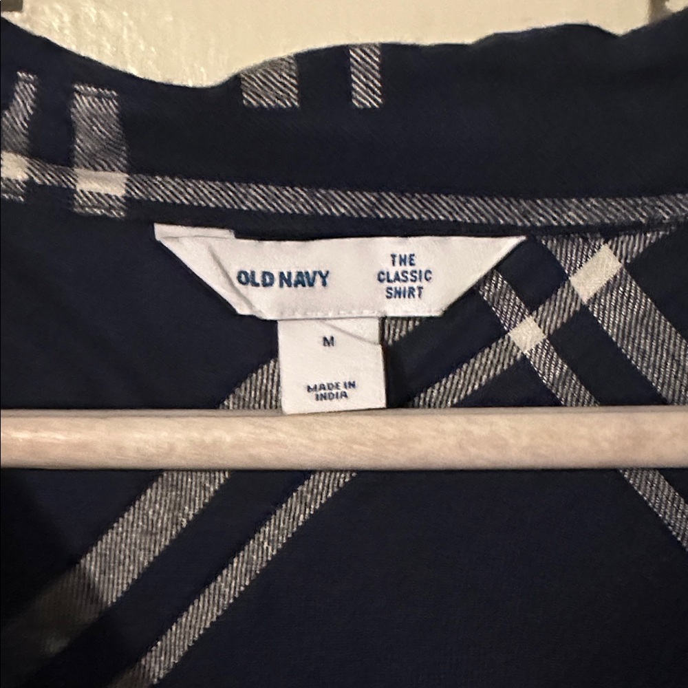 Navy & white flannel - Picture 2 of 3